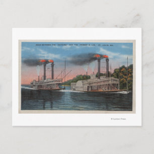 St. Louis, MO - View of Natchez & Robert E. Lee Vykort