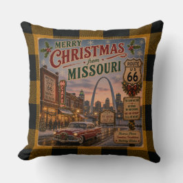St Louis Mother Road Holiday Accent Kudde