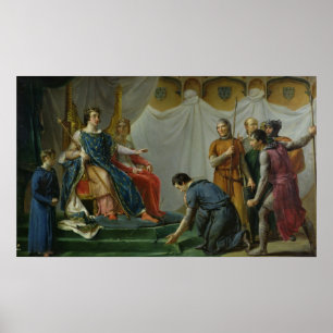 St Louis Pardonning Mauclerc Poster