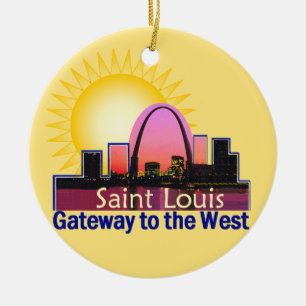 St Louis prydnad Julgransprydnad Keramik