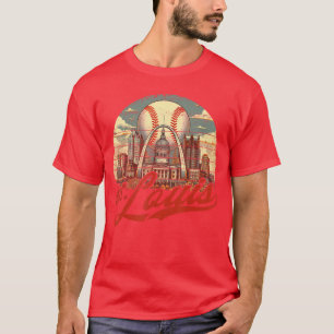 St Louis Retro Baseball Älskare Mötts på Game Day T Shirt