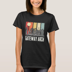 St Louis Retro Gateway Arch nationalpark Missouri T Shirt