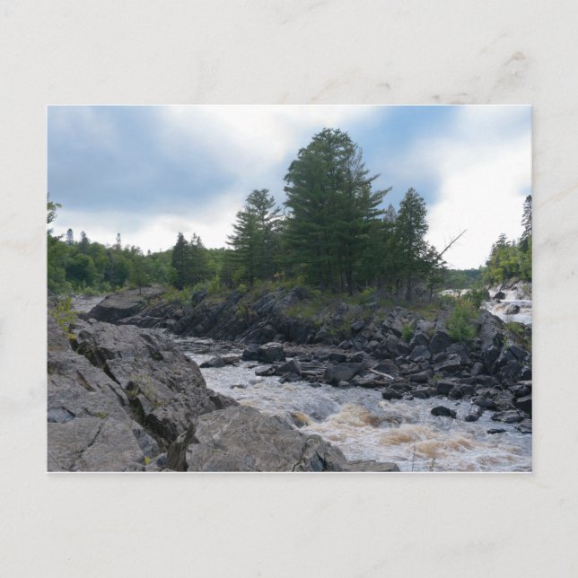 St. Louis River Sten och Rapids Vykort (Framsida)