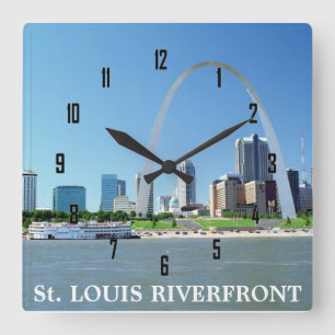 St Louis RIVERFRONT Fyrkantig Klocka