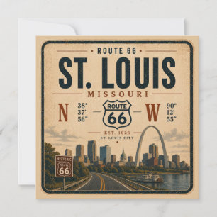 St Louis Route 66 Arch Koordinater Inbjudan