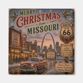 St Louis Route 66 julminne Magnet