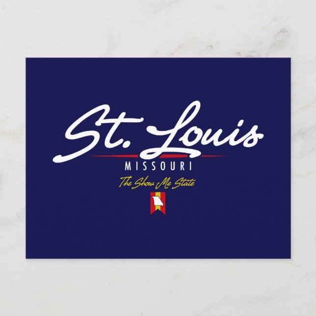 St. Louis Script Vykort (Framsida)