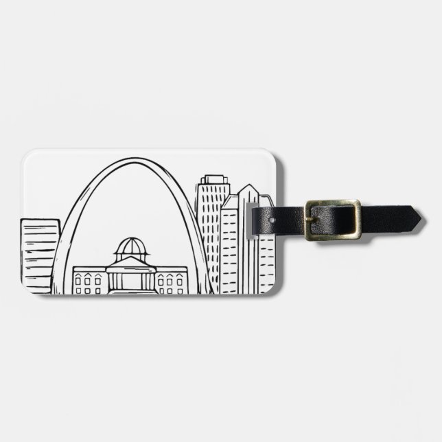 St. Louis Skyline Bagagebricka (Horisontell Framsida)