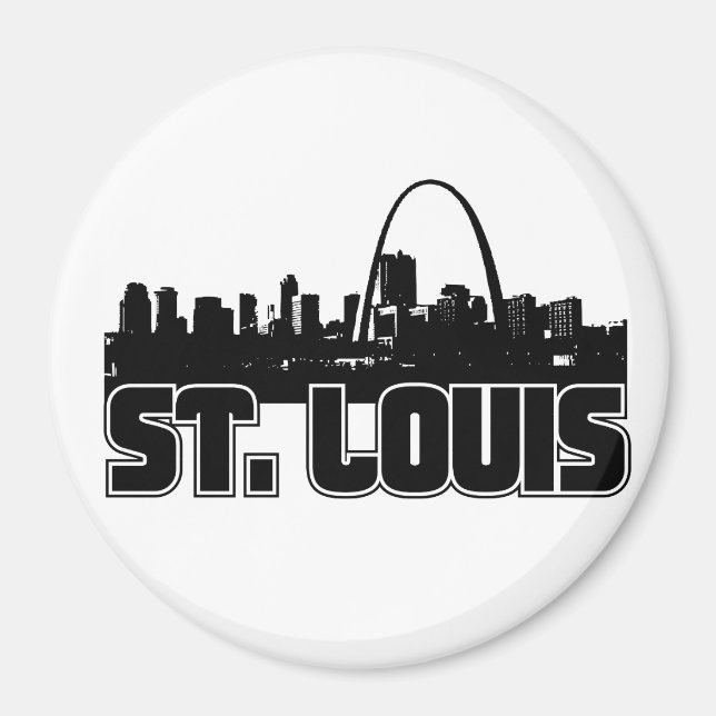 St Louis Skyline Magnet (Framsidan)