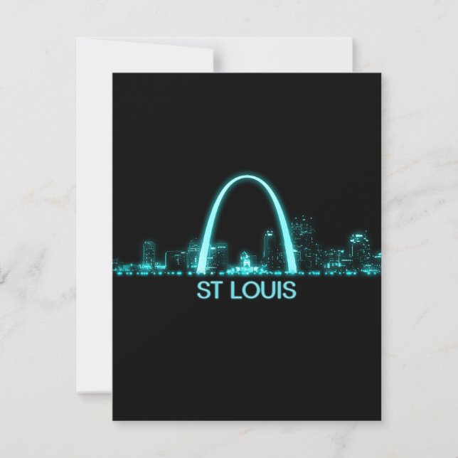 St Louis Skyline Tack Kort (Framsida)