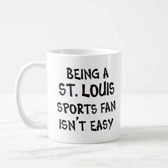 st. louis sports fan, being kaffemugg (Vänster)