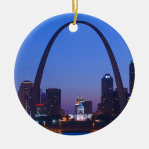 St Louis stad Scape Julgransprydnad Keramik