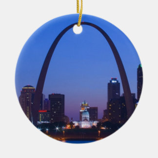 St Louis stad Scape Julgransprydnad Keramik
