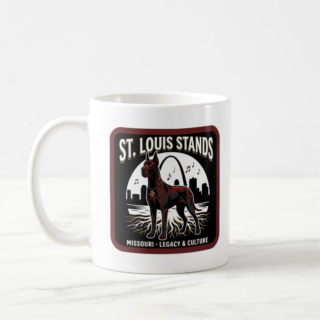 St. Louis Står Stor Danes kulturella arv Konst Kaffemugg (Vänster)