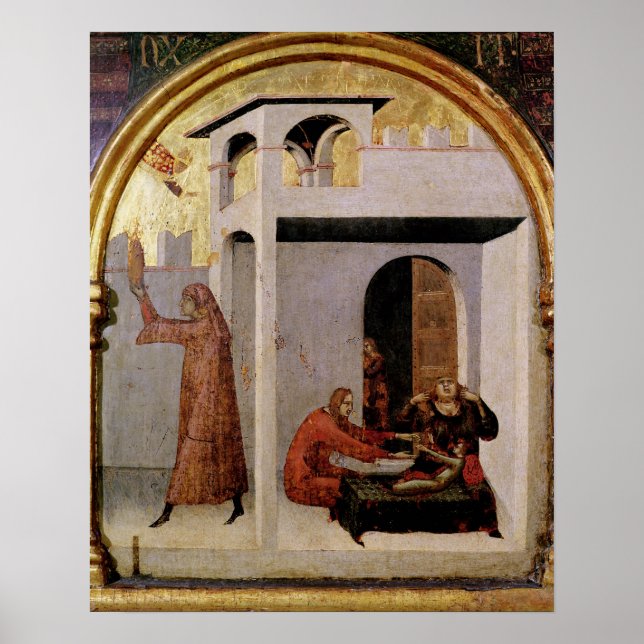 St. Louis Toulouse vid sängsjuka Poster (Framsidan)