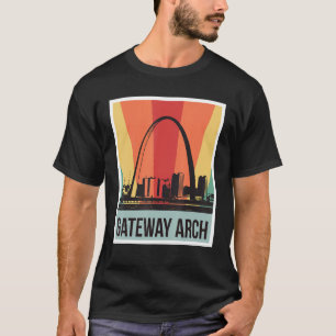 St Louis Vintage Gateway Arch nationalpark Souven T Shirt