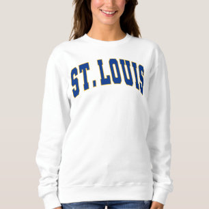St. Louis Vintage Varsity College Stil Sweatshirt T Shirt