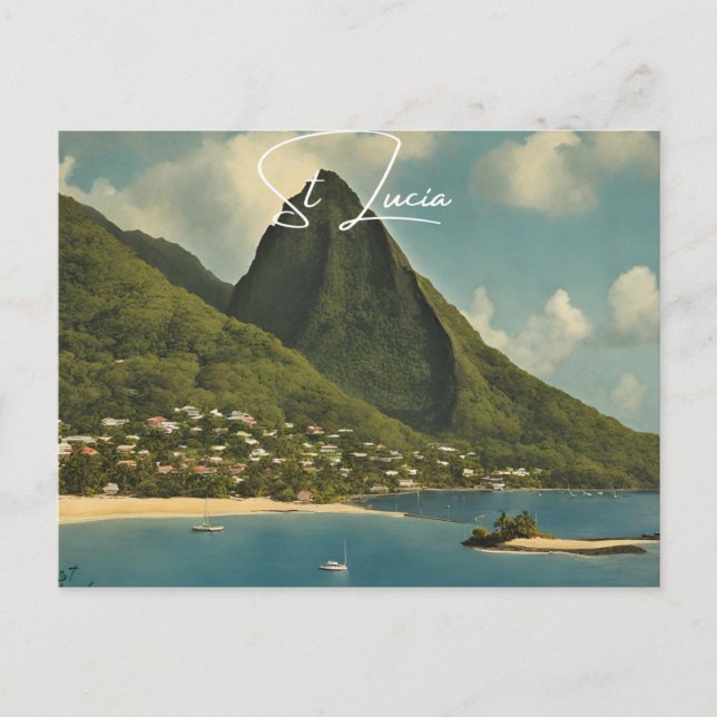 St Lucia (2) Vykort (Framsida)