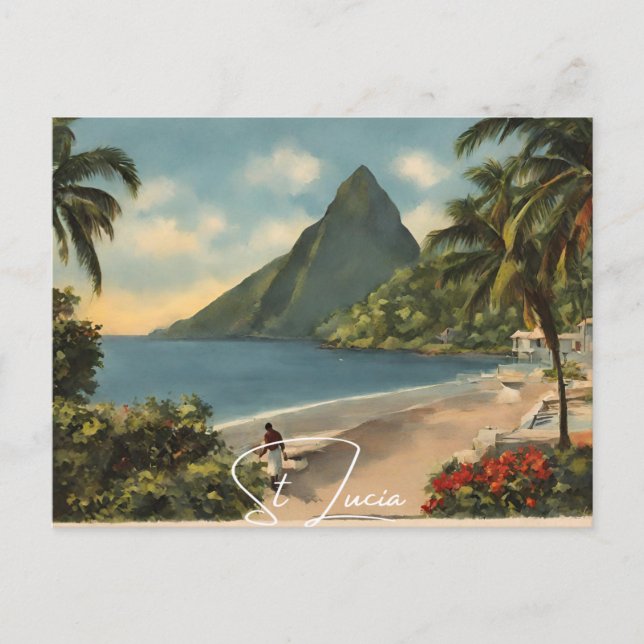 St Lucia (6) Vykort (Framsida)