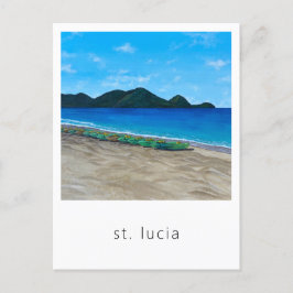 St. Lucia Beach och.. Resevykort Vykort