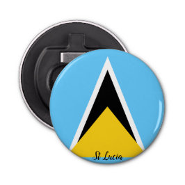 St Lucia Flagga Flaska-öppnare Flasköppnare