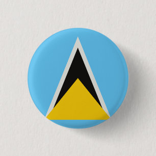 St Lucia Flagga  Knapp