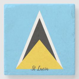 St Lucia Flagga  Stenunderlägg