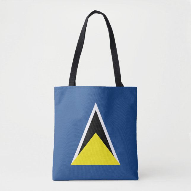 St Lucia flagga Tygkasse (Framsida)