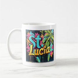 St. Lucia Graffiti Vibes: Island Street Art Ed Kaffemugg