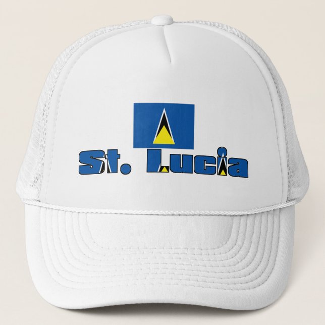 St Lucia hatt Truckerkeps (Framsida)