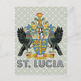 St. Lucia High Quality Jacka of Arm Vykort