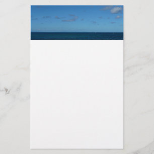 St. Lucia Horizon Blue Ocean Brevpapper