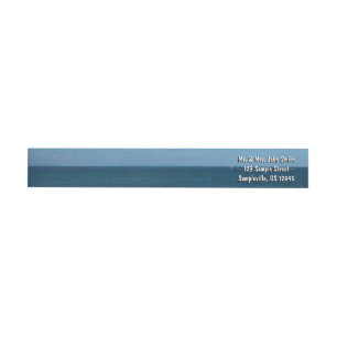 St. Lucia Horizon Blue Ocean Etikettband
