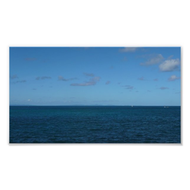 St. Lucia Horizon Blue Ocean Fototryck (Framsidan)