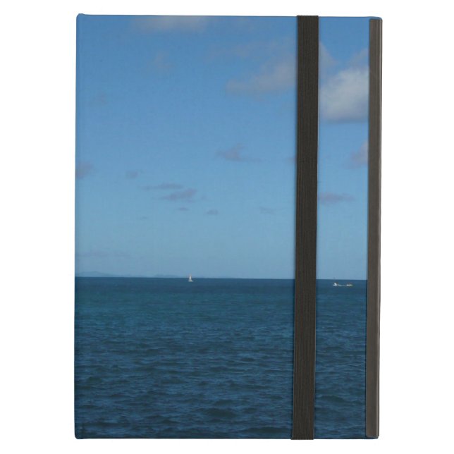 St. Lucia Horizon Blue Ocean iPad Air Fodral (Framsidan Closed)