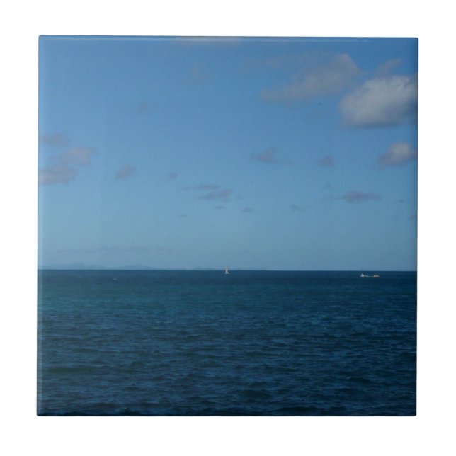 St. Lucia Horizon Blue Ocean Kakelplatta (Framsidan)