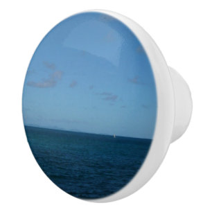 St. Lucia Horizon Blue Ocean Knopp