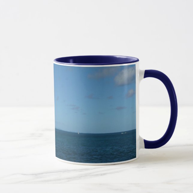 St. Lucia Horizon Blue Ocean Mugg (Höger)