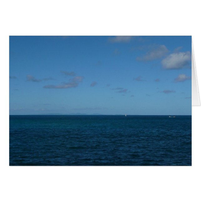 St. Lucia Horizon Blue Ocean OBS Kort (Framsidan Horizontal)
