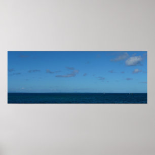 St. Lucia Horizon Blue Ocean Poster