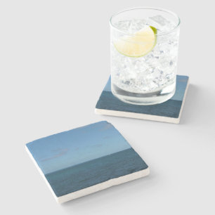 St. Lucia Horizon Blue Ocean Underlägg Sten