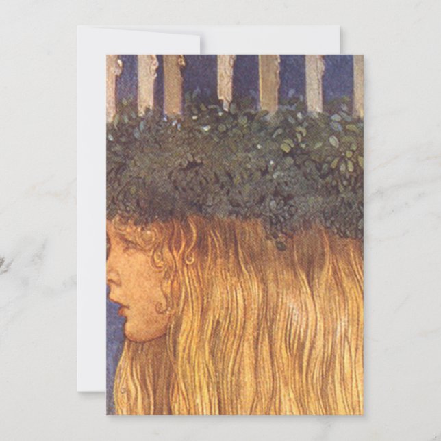 St Lucia John Bauer Inbjudningar (Framsida)