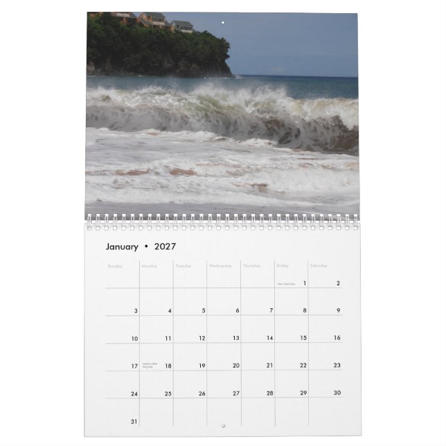 St Lucia kalender (Jan 2027)