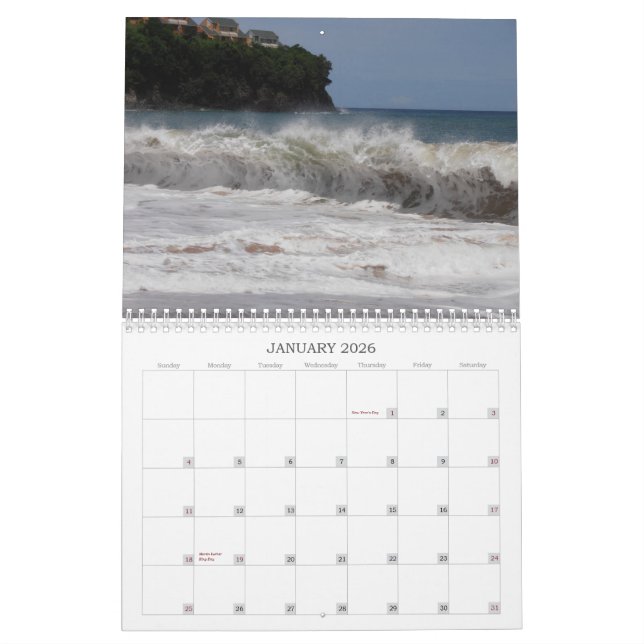 St Lucia kalender (Jan 2026)