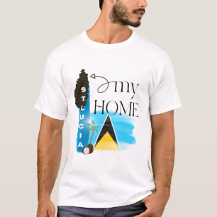 St Lucia My Home T-Shirt