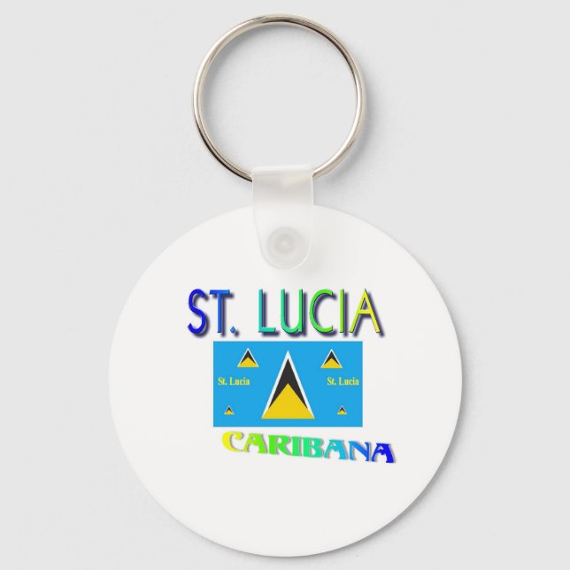 St. Lucia Nyckelring (Framsida)