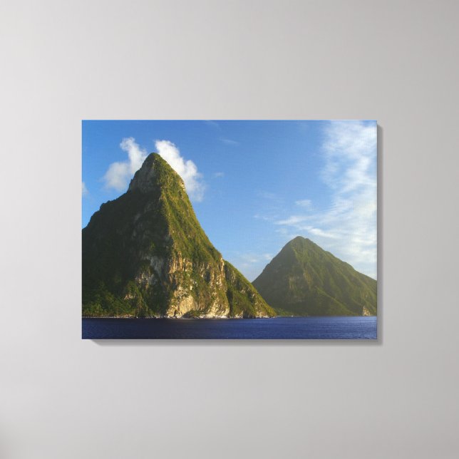 St Lucia Pitons Canvastryck (Framsida)