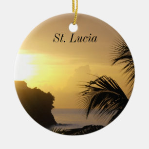 St Lucia solnedgångprydnad Julgransprydnad Keramik