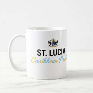 St. Lucia statsvapen | Hvardaglig stolthet Kaffemugg