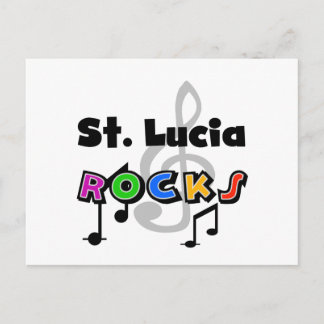 St. Lucia Sten Vykort